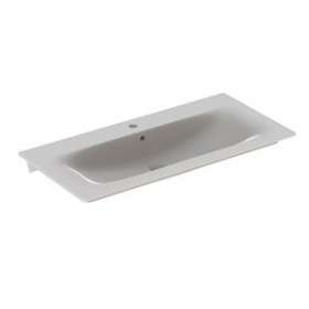 Lavabo pour meuble Geberit Renova Plan, 100x48cm, avc trop-plein, Blc|Geberit-GBR122200000