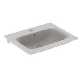 Lavabo pour meuble Geberit Renova Plan, 60x48cm, avc trop-plein, Blc|Geberit-GBR122260000