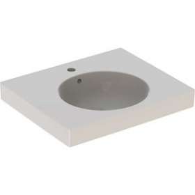 Lavabo Geberit Preciosa II avec plage dépose, 60x50cm, avc trop-plein, Blc|Geberit-GBR123260000