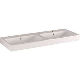 Lavabo double Geberit iCon, 120x48.5cm, avc trop-plein, Blc|Geberit-GBR124120000