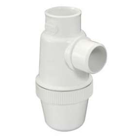 Siphon lavabo a coller verti.d.32 pvc-c blanc|Nicoll-NCL1YFCB