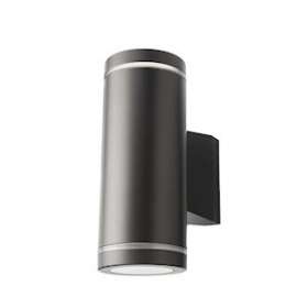 METRO DECO applique cylindrique graphite 2xGU10 classe II IP65|Sg lighting-NOL623707