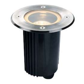 DASAR 80, encastré de sol, QPAR51, GU10, rond, inox 316, max. 35W, IP67|SLV-DC5229320