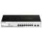 Smart 8 ports 10/100/1000Mbps PoE + 2 ports SFP - PoE 802.3af - Budget PoE 45W