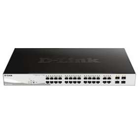 Smart 24 ports 10/100/1000Mbps dont 12 PoE/PoE+ + 4 ports SFP - Budget PoE 85w|Dlink-DLKDGS121024PE