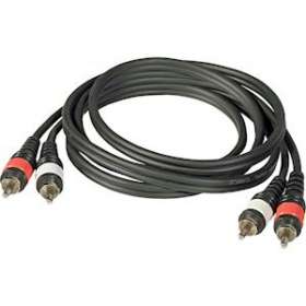 Câble RCA 2,5m, Câble de signal assemblé, 2x RCA + 2x RCA, 2,5m|Sonoprof-ONF00009490
