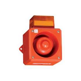 YL5/ISC/T4/A/RF - COMBINE SIRENE/FLASH 24VCC ORANGE 8 LED 105dB IP65 ATEX|-MKM204795