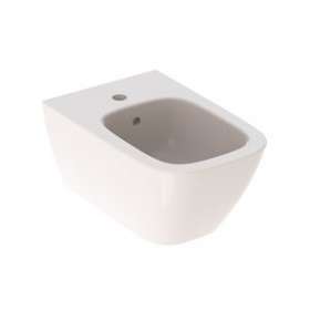 Bidet suspendu Geberit Smyle Square caréné, T54cm, Blanc|Geberit-GBR500.209.01.1