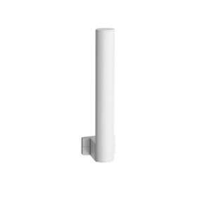 Réserve papier WC 2 rlx 265x70x67,5 mm, tube aluminium époxy blanc D 38x25 mm|Pellet asc-PT4049815