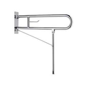 Barre relevable 800 mm avec béquille, tube inox poli brillant D 32 mm|Pellet asc-PT4000308