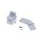 Jonction 135DEG pour kit Arsis, avec 1 fixation murale, blanc