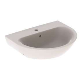 Lavabo Geberit Renova pour équerres de montage, 60x48cm, avc trop-plein, Blc|Geberit-GBR500.371.01.1